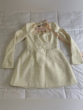 New Oh Polly Sweetheart-Neck Structured Mini Dress Size 6